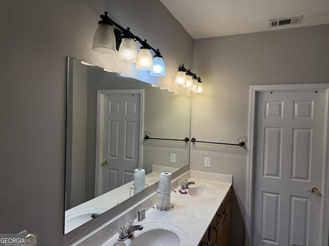 bathroom featuring vanity