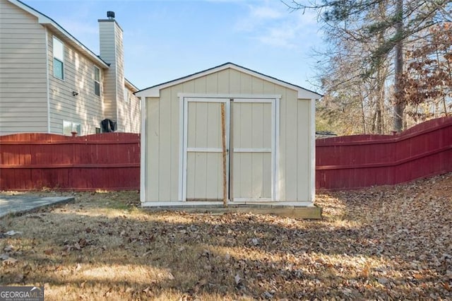 view of outdoor structure