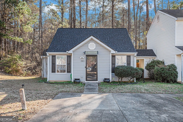 view of bungalow-style home