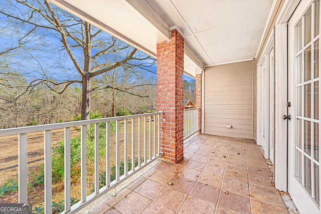 view of balcony