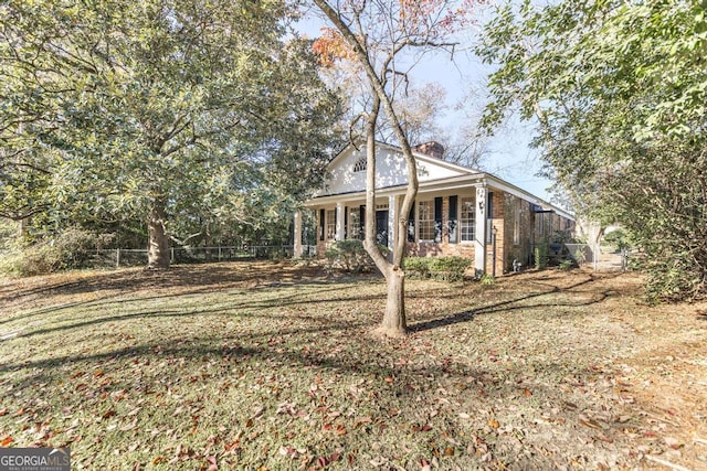 view of front of home