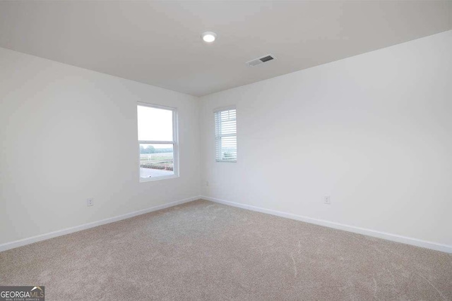 view of carpeted empty room