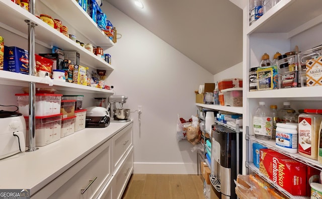 view of pantry