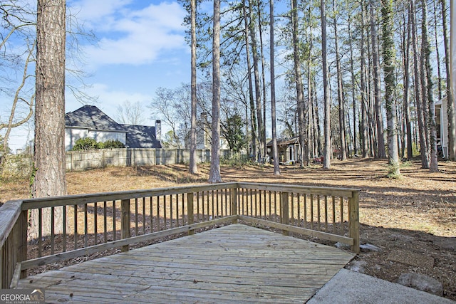 view of deck