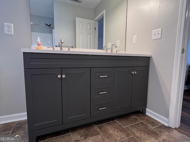 bathroom with vanity