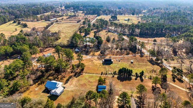 3625 Pointer Rd, Loganville, GA 30052 - aerial view of property and surrounding area featuring rural landscape