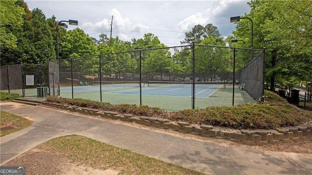 view of tennis court