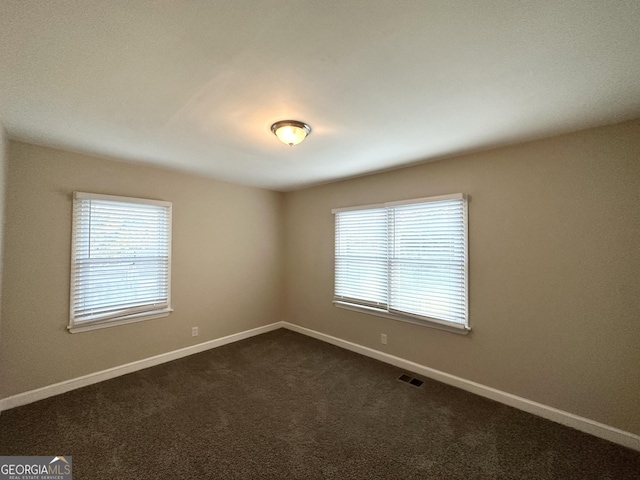 carpeted empty room with a healthy amount of sunlight