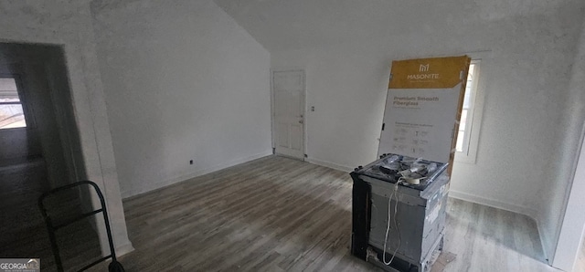 unfurnished living room featuring hardwood / wood-style floors