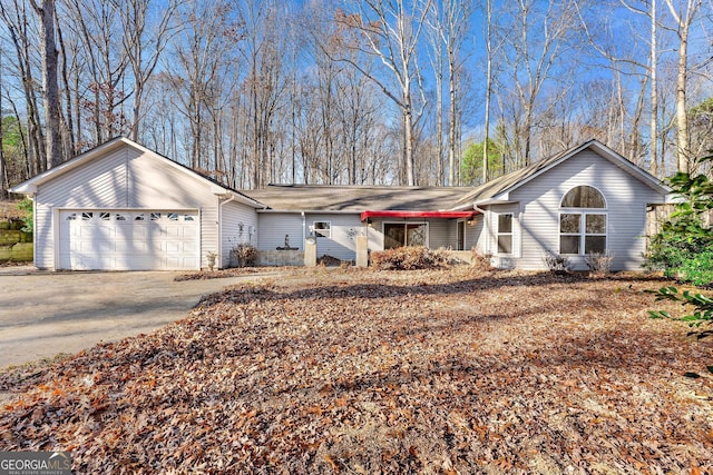 ranch-style house with a garage