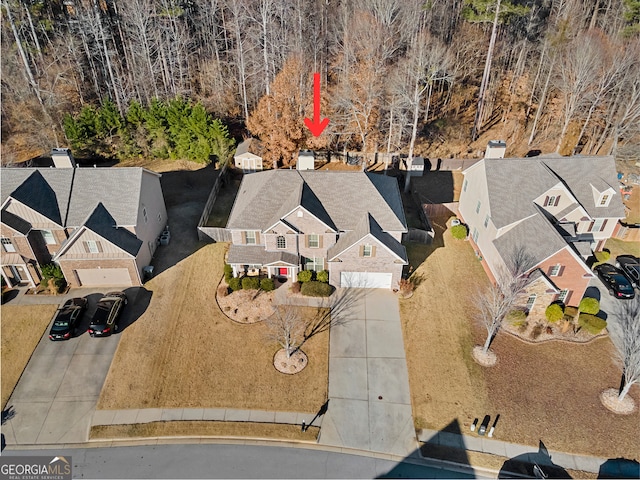 birds eye view of property