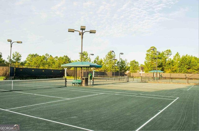 view of tennis court