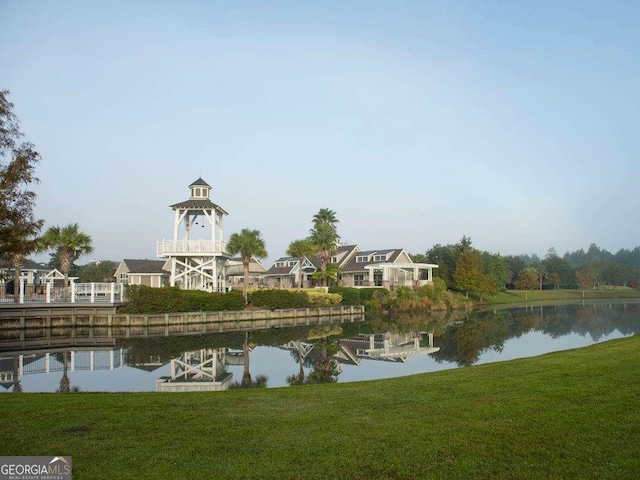 view of water feature