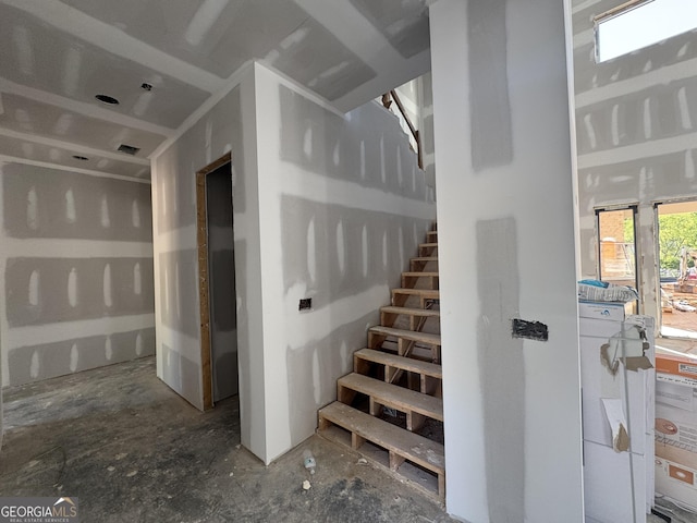 view of stairs
