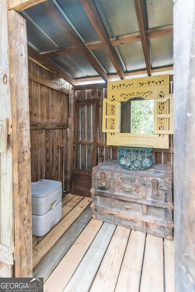 610 W Liberty, Claxton, GA 30417 - misc room featuring wooden walls