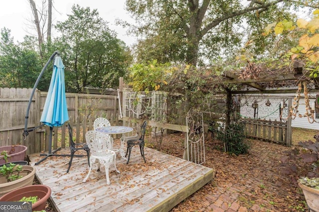 610 W Liberty, Claxton, GA 30417 - view of wooden terrace