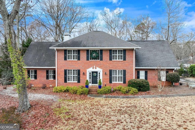 view of colonial inspired home