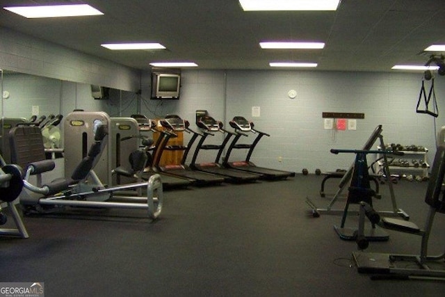 view of gym