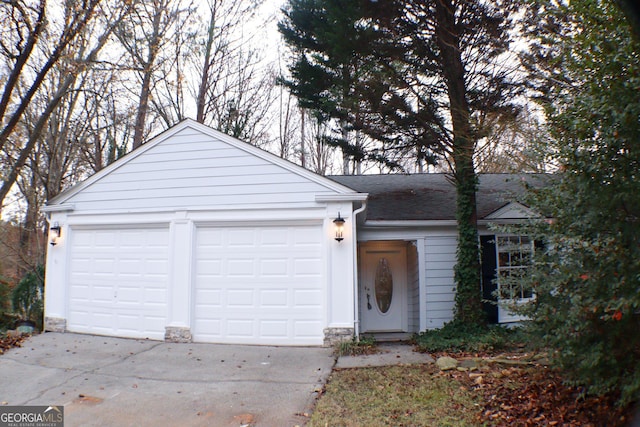 ranch-style house with a garage