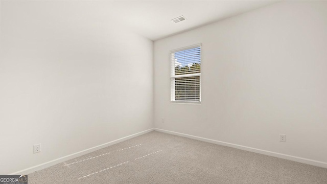 view of carpeted empty room