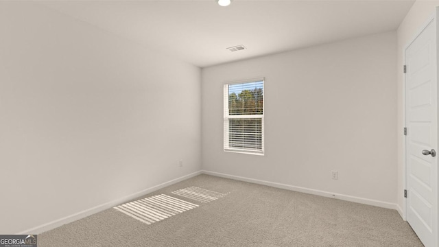 view of carpeted empty room