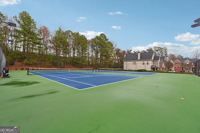 view of sport court with basketball court