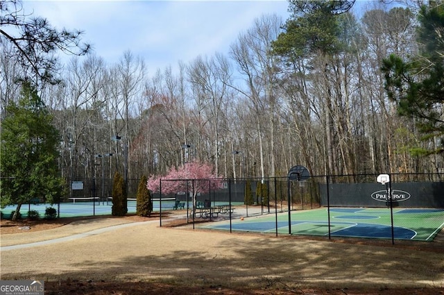 view of sport court