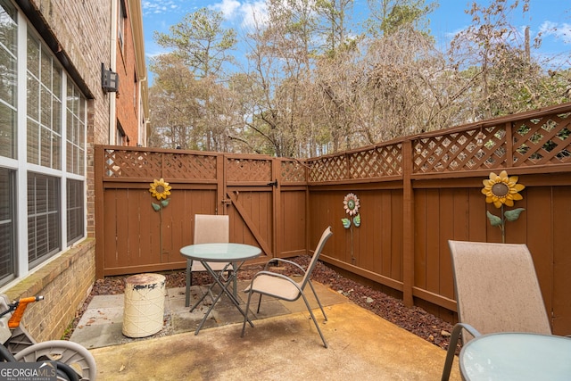 view of patio