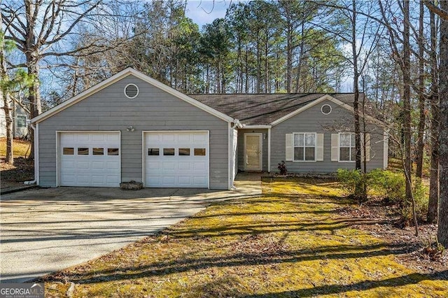 view of ranch-style home