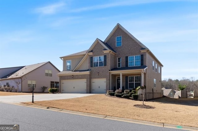 view of front of home featuring a garage