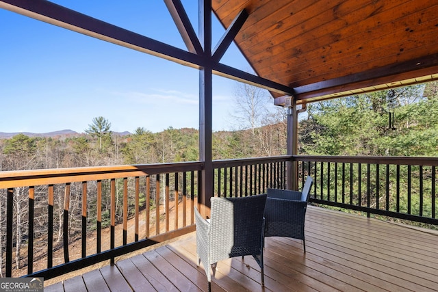 view of wooden terrace