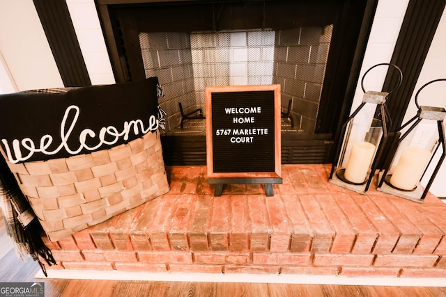 room details with hardwood / wood-style flooring