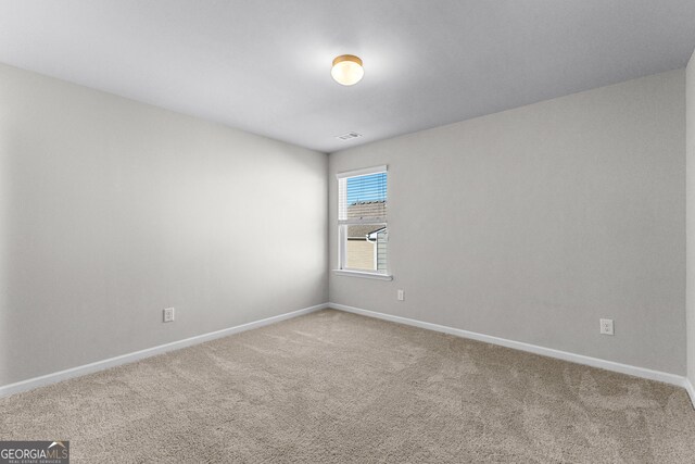 view of carpeted empty room