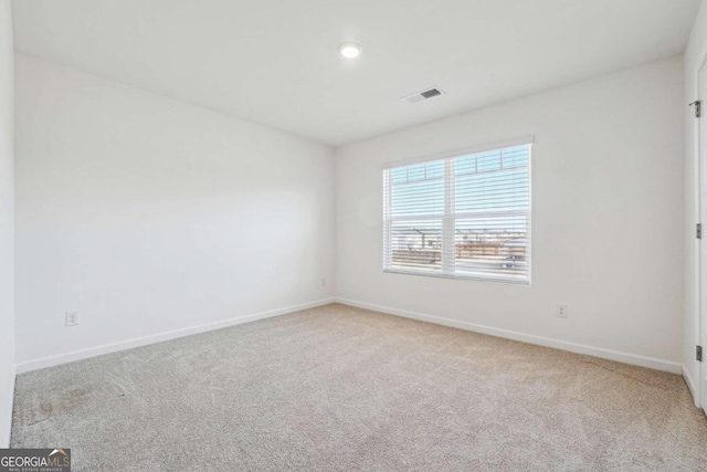 view of carpeted empty room