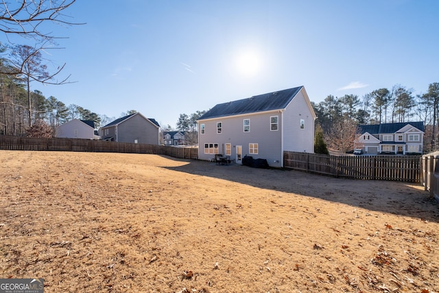 view of rear view of property