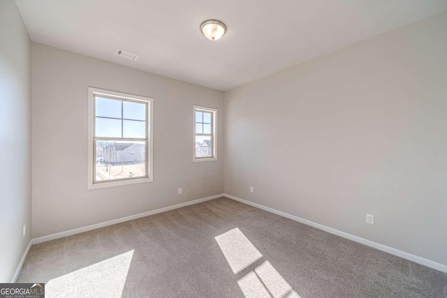 view of carpeted empty room