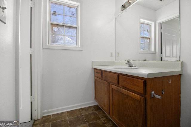 bathroom featuring vanity