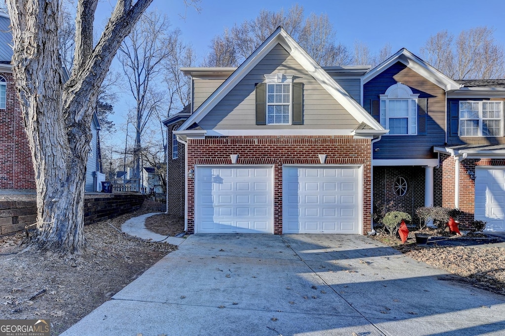 front facade featuring a garage