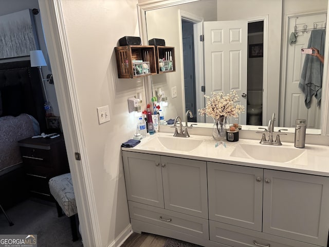 bathroom featuring vanity