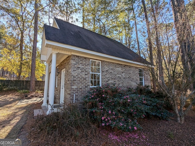 view of home's exterior