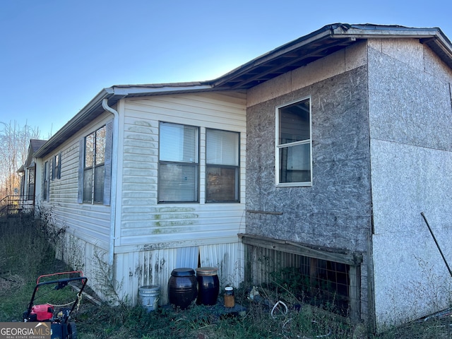 view of side of property