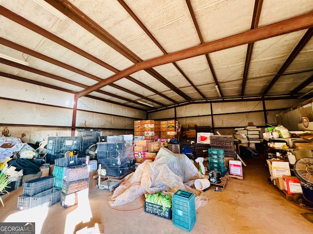 view of storage room