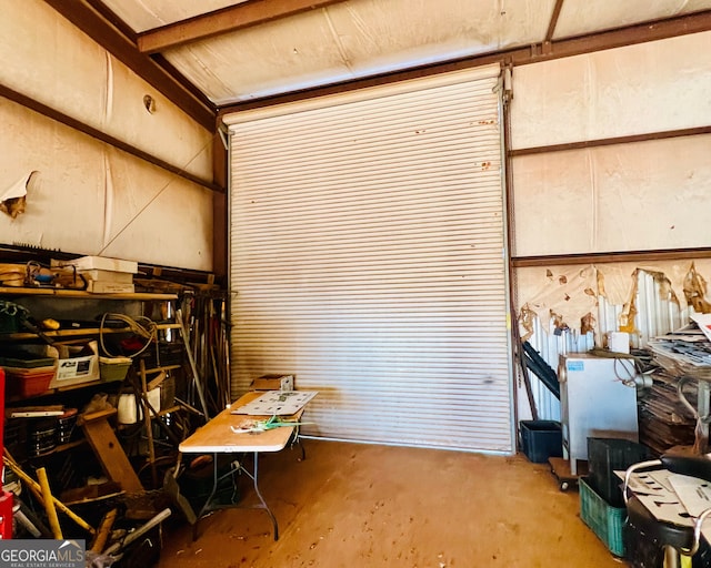 misc room featuring concrete floors