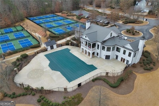 birds eye view of property