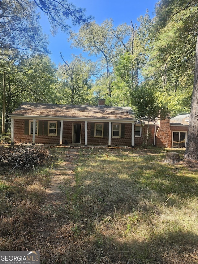 view of back of property