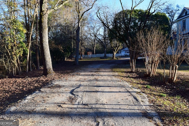 view of road