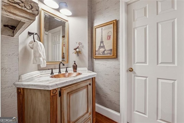 bathroom with vanity