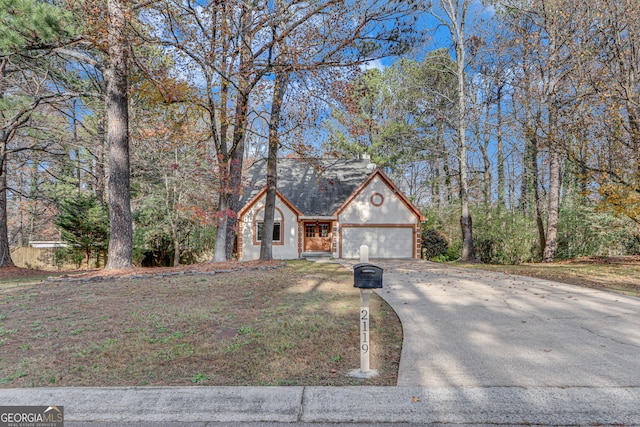 view of front of house featuring a garage