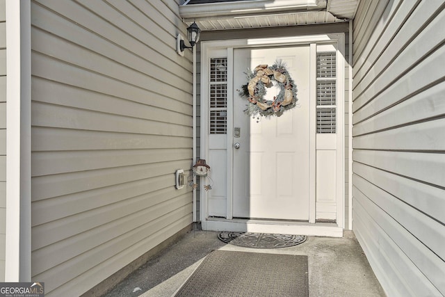 view of entrance to property