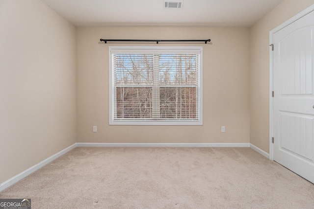 view of carpeted empty room